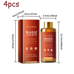 OCEAURA Magic Luxury Body Oil – Deep Moisturizing Body Nourishing Oil for Dry Skin, Silky Glow Hydration (3.38 oz)