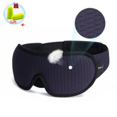 3D Contoured Sleeping Mask – 100% Blackout Soft Breathable Eye Mask for Travel & Night Sleep