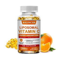 Liposomal Vitamin C Supplement – High Absorption Immune Support, Skin Brightening & Powerful Antioxidant – 60 Capsules