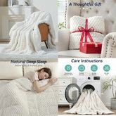 20 lbs Weighted Blanket Queen Size – Warm Sherpa Fleece Heavy Blanket for Adults, Deep Sleep & Relaxation, Ultra Soft Cozy Throw