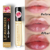 💋 Fast Volumising Lip Plumper Serum – Moisturizing Lip Oil Gloss for Fuller Lips, Reduces Fine Lines & Enhances Elasticity, Brightening Lip Care