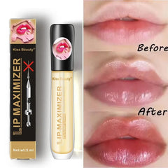 💋 Fast Volumising Lip Plumper Serum – Moisturizing Lip Oil Gloss for Fuller Lips, Reduces Fine Lines & Enhances Elasticity, Brightening Lip Care