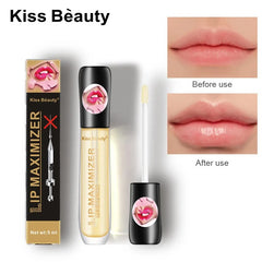 💋 Fast Volumising Lip Plumper Serum – Moisturizing Lip Oil Gloss for Fuller Lips, Reduces Fine Lines & Enhances Elasticity, Brightening Lip Care
