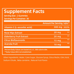 Vitamin C Gummies – Immune Support, Skin Brightening & Antioxidant Protection – 60 Gummies