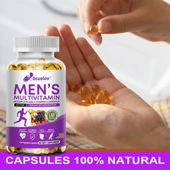 💊 Men’s Multivitamin – Supports Circulation, Muscle Growth & Immunity | Complete Vitamin & Mineral Supplement | 120 Capsules