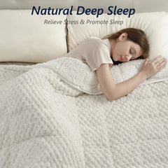 20 lbs Weighted Blanket Queen Size – Warm Sherpa Fleece Heavy Blanket for Adults, Deep Sleep & Relaxation, Ultra Soft Cozy Throw