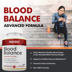 Blood Balance Supplement – Supports Healthy Blood Sugar, Blood Pressure & Glucose Metabolism – 120 Capsules