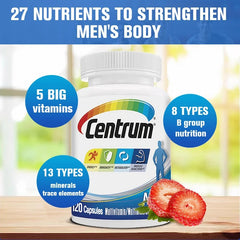 Centrum Multivitamin for Men – Energy & Metabolism Support, Muscle Health, Immune System & Antioxidant Vitamins & Minerals – Daily Men's Multivitamin Supplement