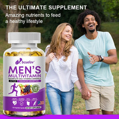 💊 Men’s Multivitamin – Supports Circulation, Muscle Growth & Immunity | Complete Vitamin & Mineral Supplement | 120 Capsules