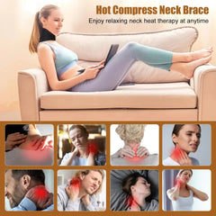 🔥 Electric USB Heated Neck Wrap – Hot Compress Therapy Pad for Neck Pain, Stiffness & Muscle Soreness Relief