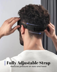 3D Blackout Sleep Mask – Soft Breathable Eye Mask for Sleeping with Adjustable Strap
