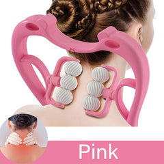 Dual Trigger Point Neck & Shoulder Massager – Self-Massage Roller for Deep Tissue Tension Relief