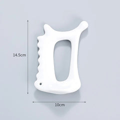 🕊️ White Ceramic Gua Sha Scraping Board – Facial & Full Body Acupoint Massager for Lymphatic Drainage, Relaxation & Skin Glow