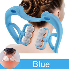Dual Trigger Point Neck & Shoulder Massager – Self-Massage Roller for Deep Tissue Tension Relief