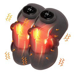 2PCS Cordless Heated Knee Massager with Vibration – Pain Relief for Knee, Shoulder & Elbow