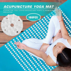 100PCS Acupressure Mat Accessories – Lotus Spikes for Yoga, Pilates & Massage Pads