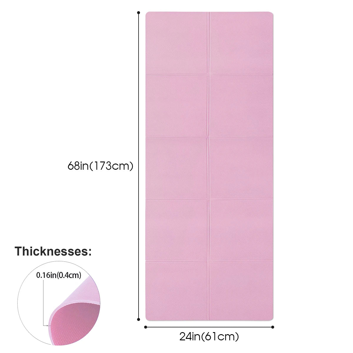 4MM EVA Yoga Mat – Lightweight, Anti-Slip & Durable for Yoga, Pilates & Fitness
