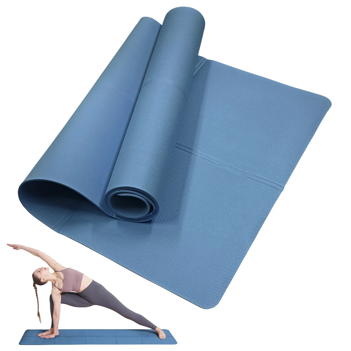 4MM EVA Yoga Mat – Lightweight, Anti-Slip & Durable for Yoga, Pilates & Fitness