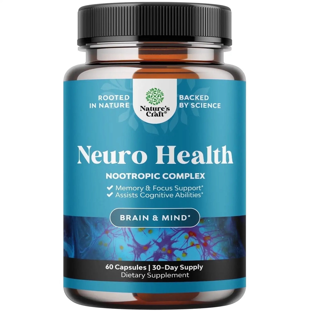 Multivitamin + Nootropic Brain Support Supplement – Memory, Focus & Mental Energy Enhancer – Cognitive Performance Formula