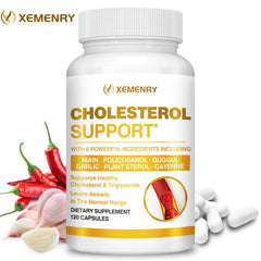 Cholesterol Support Supplement – Promotes Healthy Blood Flow & Cardiovascular Wellness – Heart Health Formula