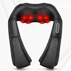 Shiatsu Back & Neck Massager with Heat | 4D Deep Kneading Electric Shoulder & Neck Massage Pillow | Relieves Muscle Pain & Stress