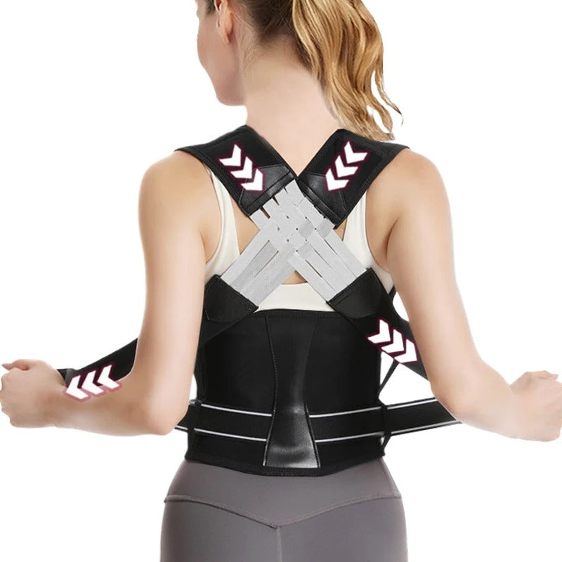 Adjustable Shoulder & Back Posture Corrector with Camel Straps – Spine Alignment Support for Men & Women
