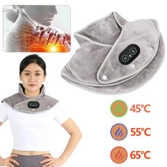 ⚡ Electric Heating Shoulder & Neck Pad – 3-Level Thermal Compress Massager with Vibration for Pain Relief & Relaxation