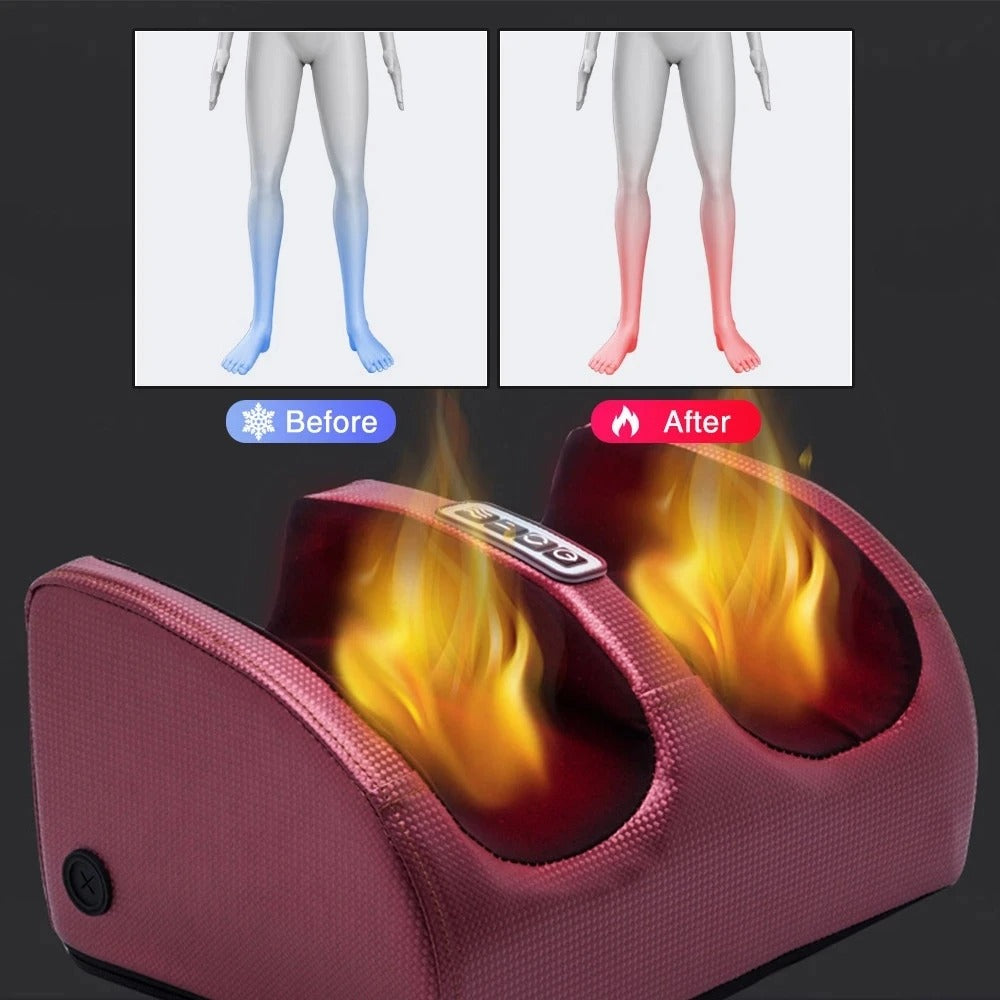Electric Foot Massager – Shiatsu Kneading with Heat, Deep Tissue & Calf Pain Relief