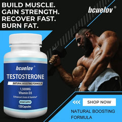 Vitamin D Endurance & Strength Supplement for Men – Supports Muscle Performance, Motivation & Anti-Fatigue