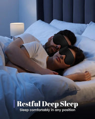3D Blackout Sleep Mask – Soft Breathable Eye Mask for Sleeping with Adjustable Strap