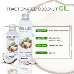🌿 Natural Organic Coconut & Castor Oil – 100% Pure Moisturizing Essential Oil for Body, Face & Hair | Deep Relaxation Massage Oil (100ml)