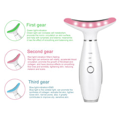 LED Photon Neck & Face Lifting Massager – Heating Skin Tightening Device, Double Chin Reducer & Anti-Wrinkle Neck Care Tool