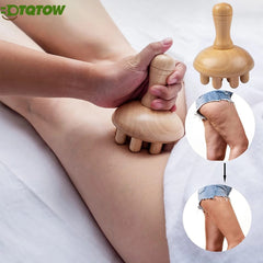 Wooden Lymphatic Drainage Massage Tool – One-Handed Body Sculpting & Gua Sha Scraping Massager