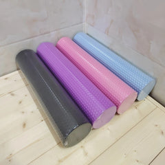 🧘‍♀️ EVA Foam Yoga Roller – Hexagonal Round Cylinder for Pilates, Muscle Massage & Home Workouts (9.5cm x 45cm)
