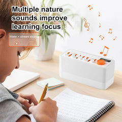 🌙 Smart Sleep Aid Speaker with 8 Nature Sounds & RGB Night Light | White Noise Machine with Timer & Rechargeable Battery