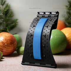 Magnetic Therapy Back Stretcher – Multi-Level Lumbar and Cervical Spine Support | Adjustable Pain Relief Massager