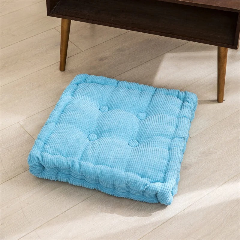 🪷 Degrees of Comfort Meditation Floor Pillow – Large Square Tufted Cushion for Floor Seating, Yoga, Reading & Relaxation