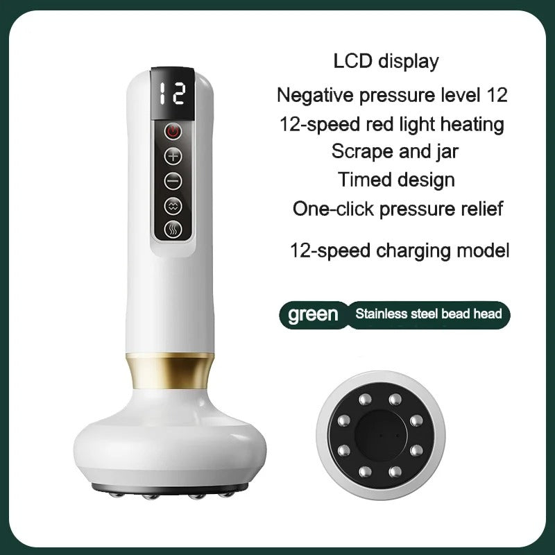 Electric Cupping Therapy Machine – Deep Meridian Cupping, Moisture Removal & Detox Massage for Pain Relief & Wellness