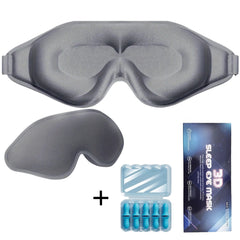 3D Contoured Sleep Mask – Zero Eye Pressure Design, Adjustable Strap, 100% Blackout Eye Cover for Comfortable Sleeping