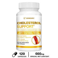 Cholesterol Support Supplement – Promotes Healthy Blood Flow & Cardiovascular Wellness – Heart Health Formula